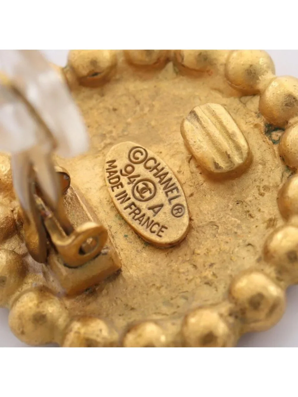 Chanel Earrings CC Logo Round